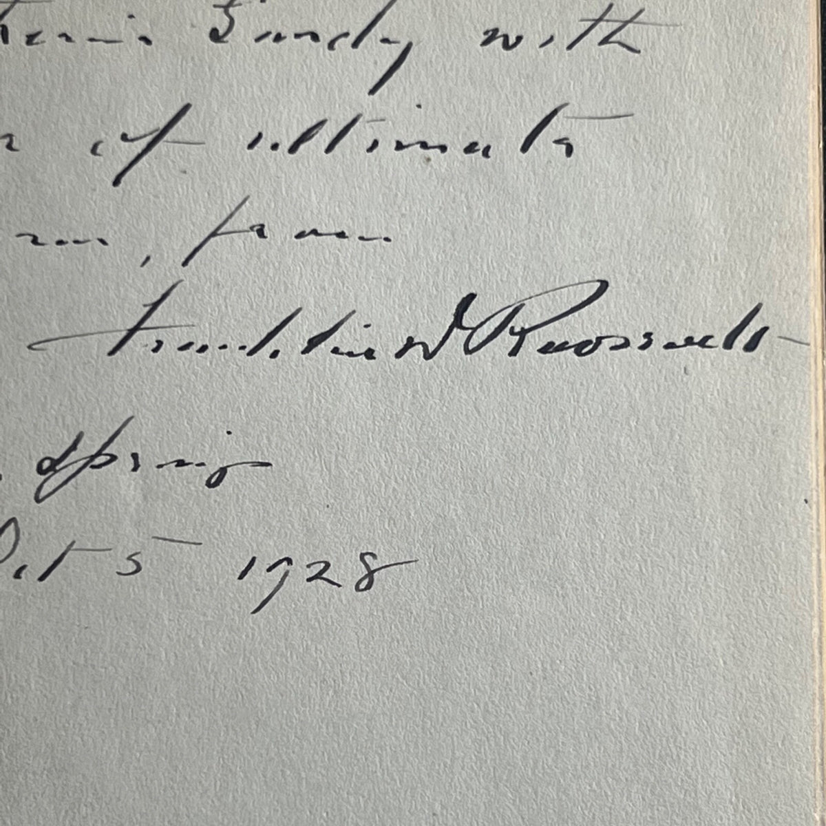 FRANKLIN D. ROOSEVELT * PSA * Autograph "Happy Warrior" Convention Speech Signed