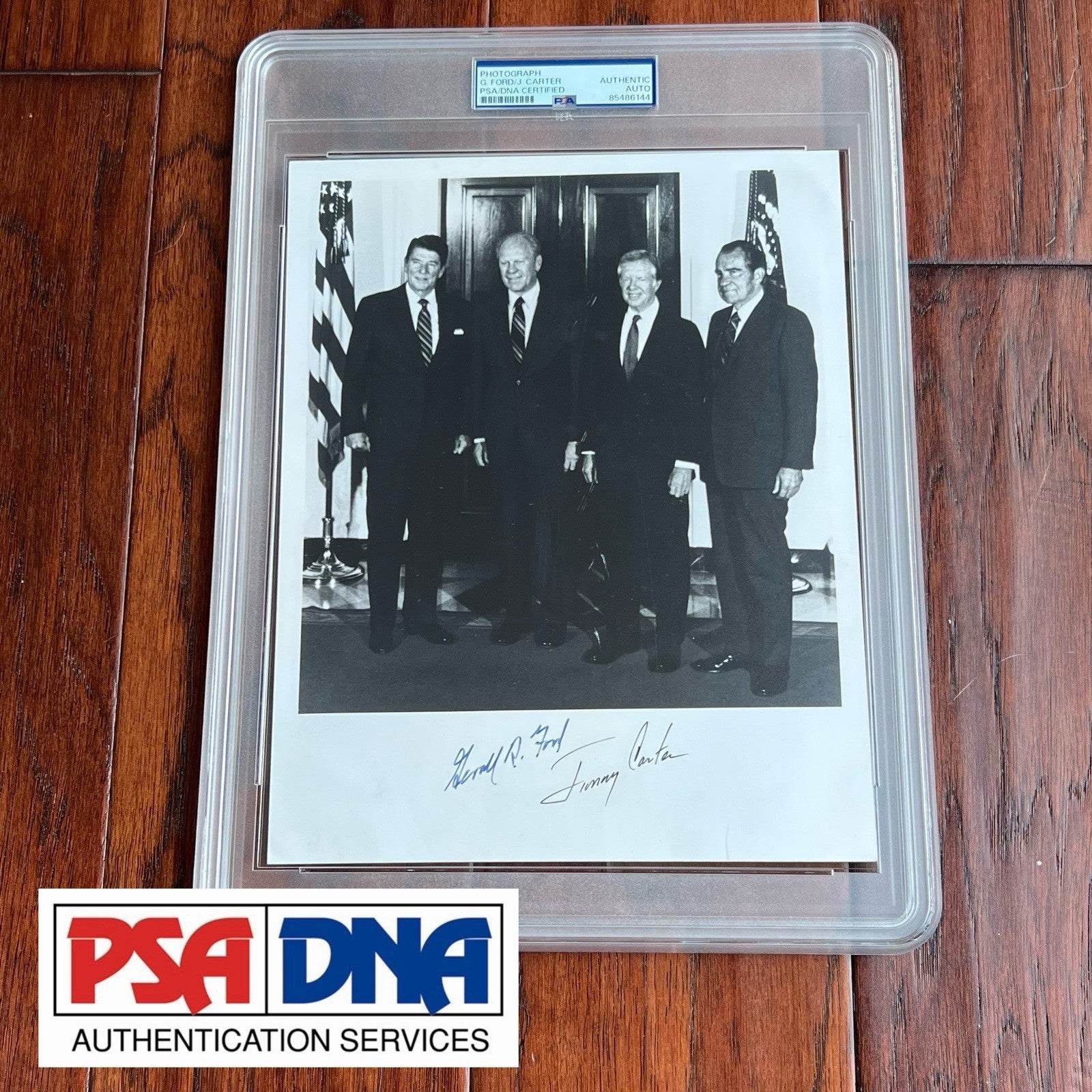 JIMMY CARTER & GERALD FORD * PSA * Autograph PRESIDENTS Photo SIGNED