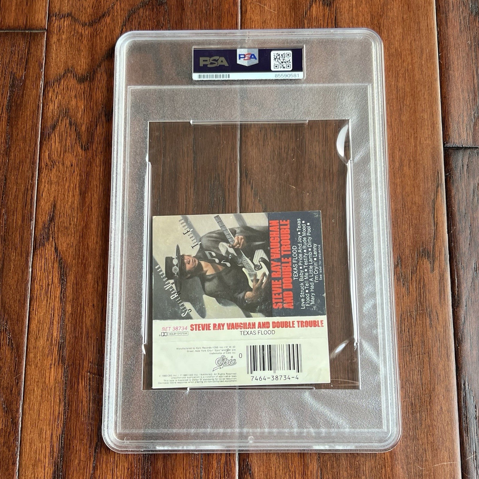 STEVIE RAY VAUGHAN * PSA * Double Trouble BAND Signed CASSETTE Cover Autograph