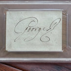KING GEORGE III * PSA/DNA * Cut Signature Autograph Signed  * England 3rd