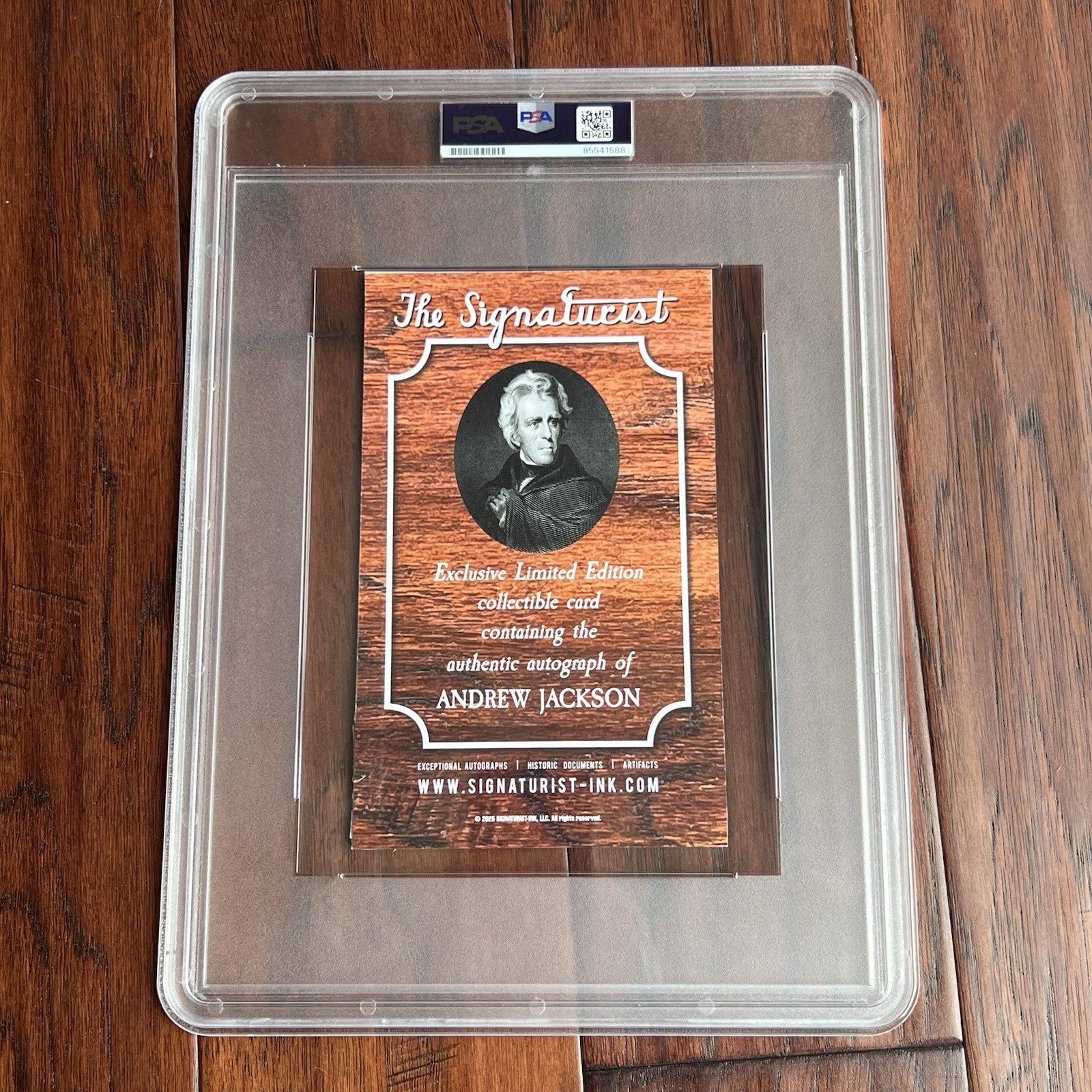 ANDREW JACKSON * PSA * Autograph CUT Signature CUSTOM CARD Signed as POTUS