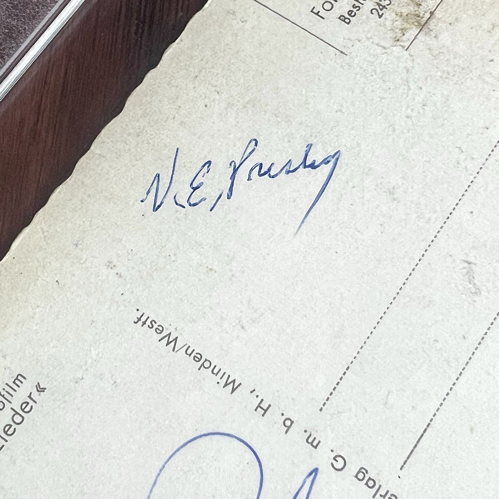 ELVIS PRESLEY * PSA * Autograph LOVING YOU German Postcard Signed * Plus VERNON