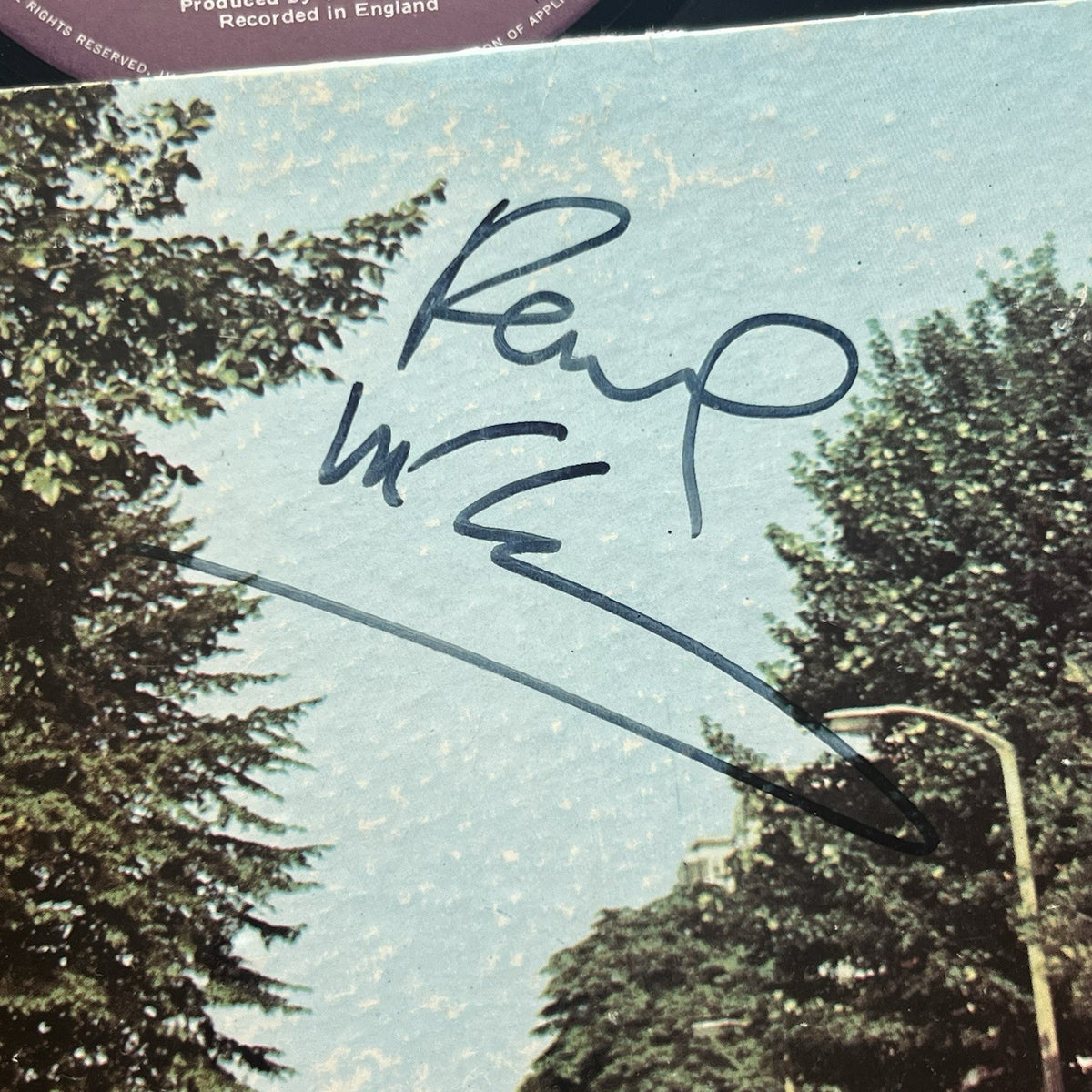 PAUL MCCARTNEY * PSA * ABBEY ROAD Beatles Album * Autograph LP SIGNED Display