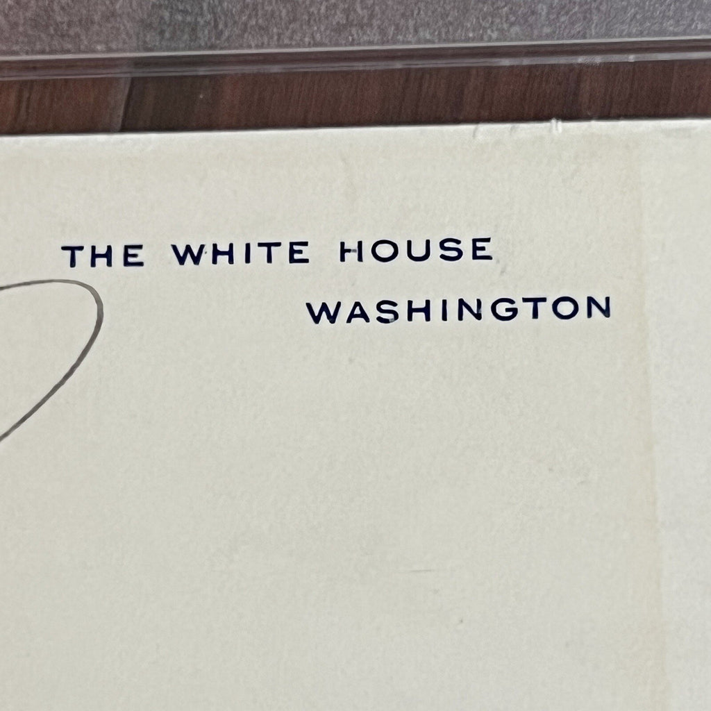 Woodrow Wilson * PSA * Autograph WHITE HOUSE CARD Signed * As President Slab