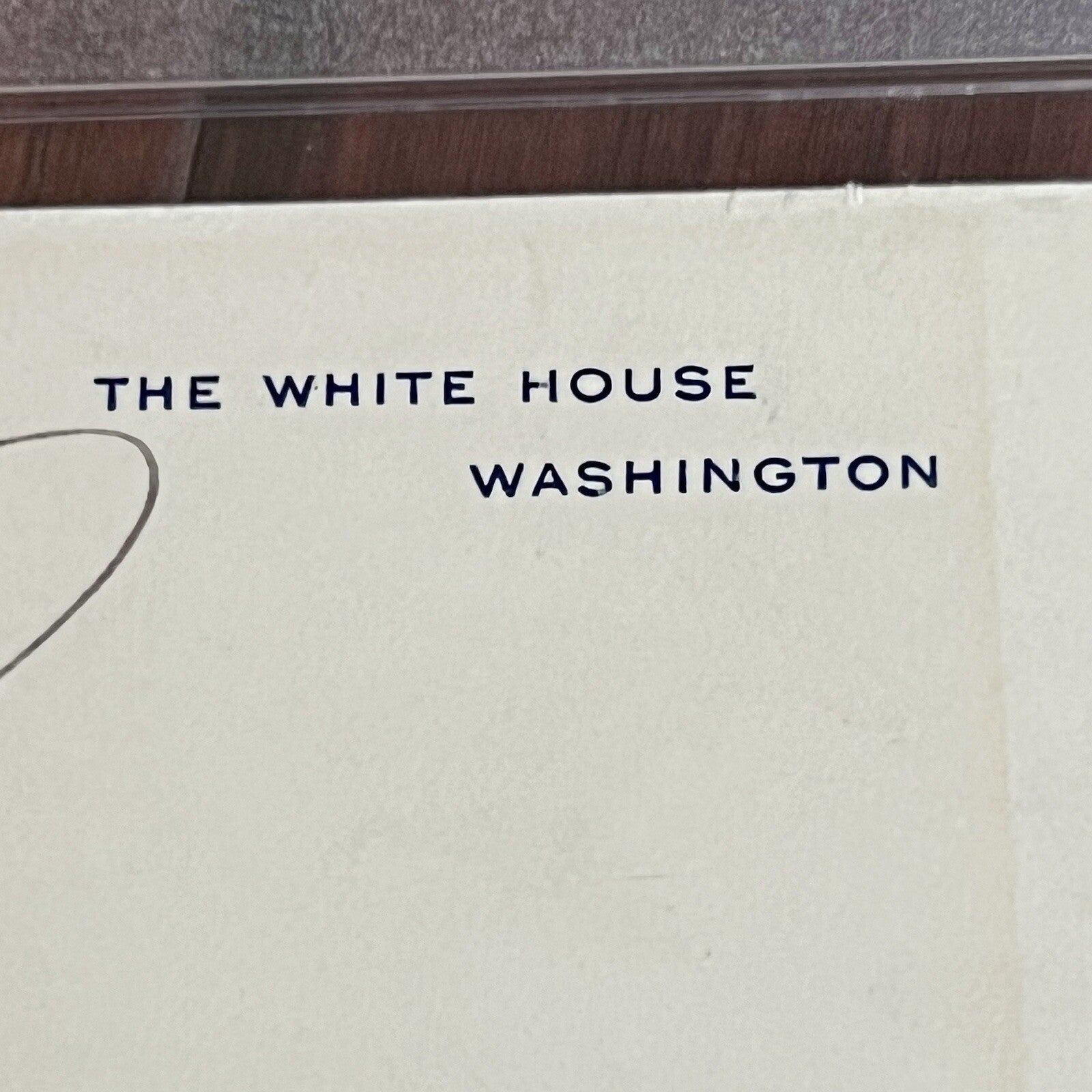 Woodrow Wilson * PSA * Autograph WHITE HOUSE CARD Signed * As President Slab