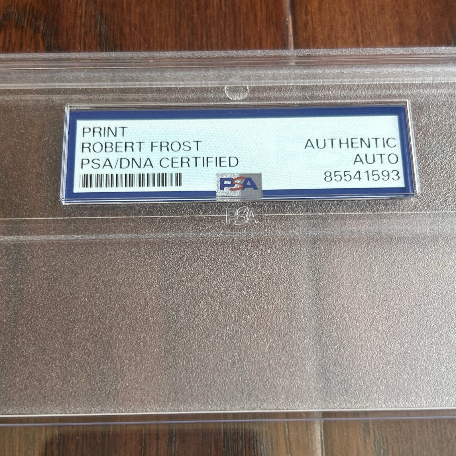 ROBERT FROST * PSA * Autograph "ROAD NOT TAKEN" Signed Souvenir Printed POEM