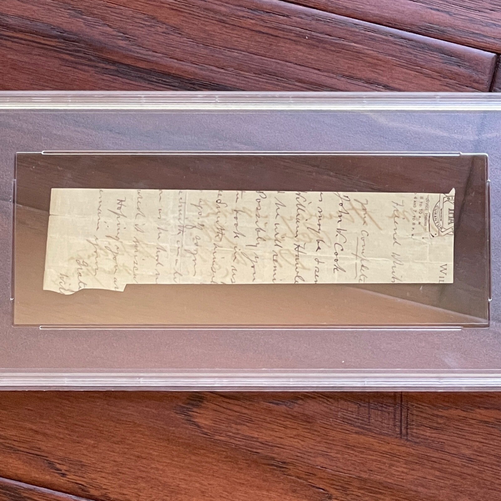 WALT WHITMAN * PSA/DNA * Autograph CUT SIGNATURE Signed * "Leaves of Grass" POET