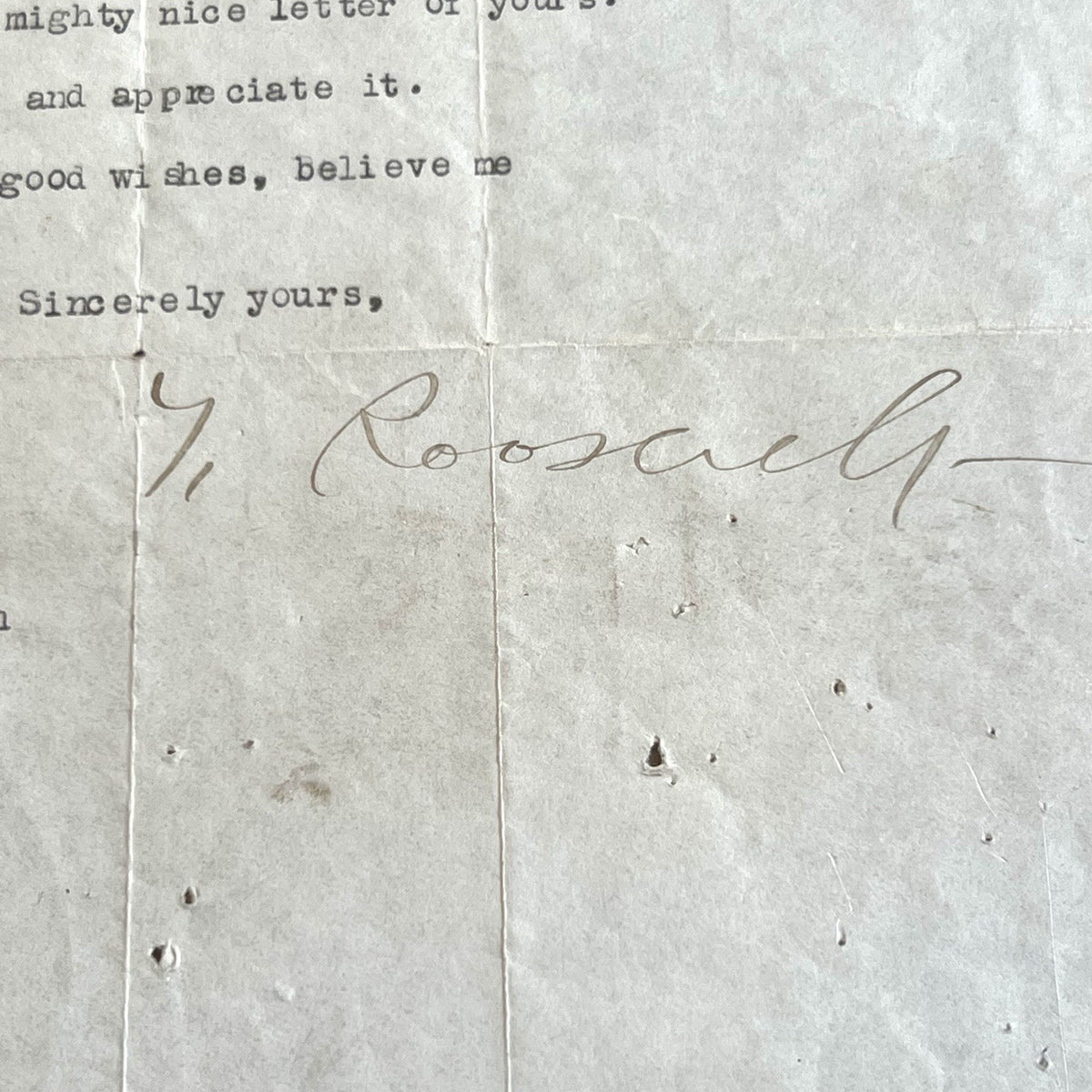 THEODORE ROOSEVELT * PSA * Autograph METROPOLITAN Letter Signed * 1916