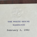 RONALD REAGAN * PSA * Autograph White House Letter Signed Dutch As President
