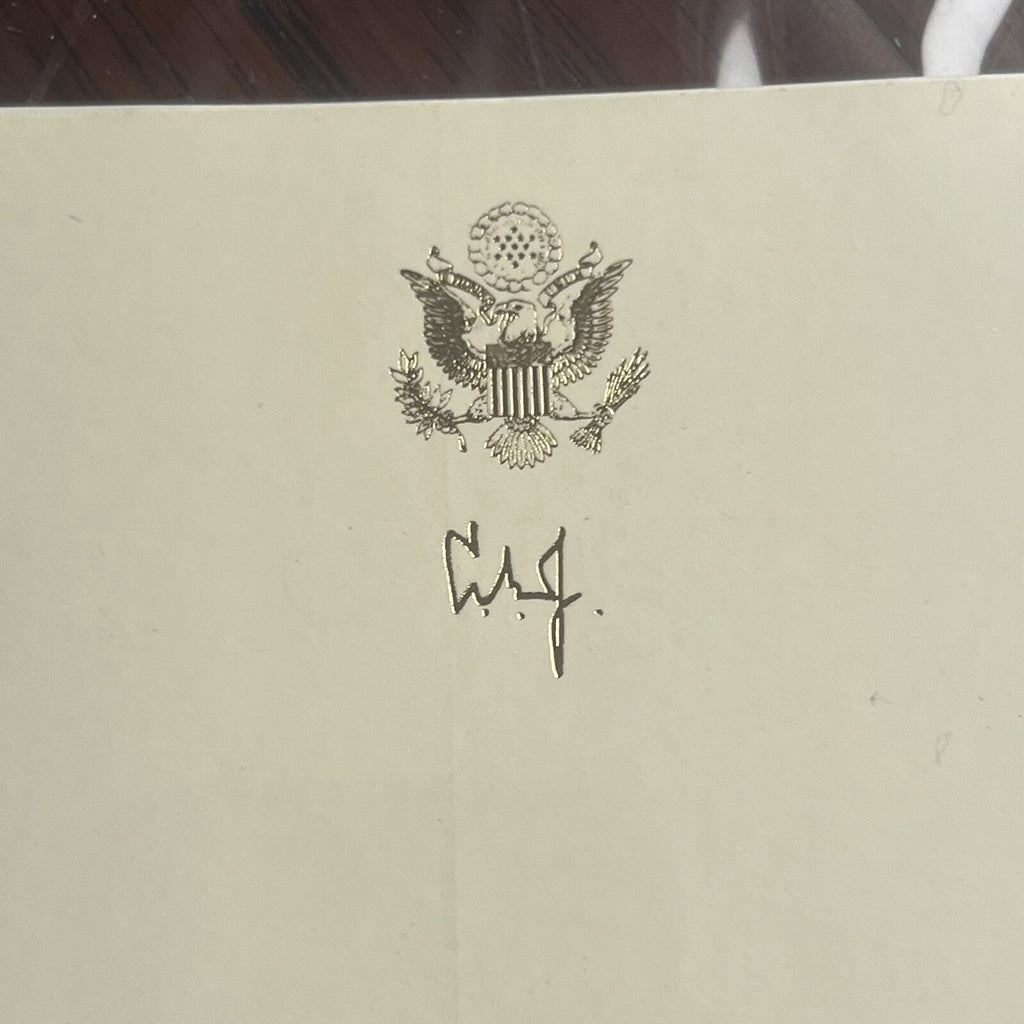 LYNDON B. JOHNSON * PSA/DNA * Autograph Bookplate Signed * LBJ President Seal