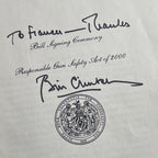 BILL CLINTON * PSA/DNA * Autograph GUN SAFETY Bill Program Signed * as PRESIDENT