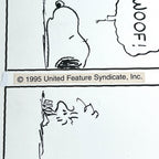 CHARLES SCHULZ * PSA * Original Snoopy Artwork Strip Signed * Autograph Drawing