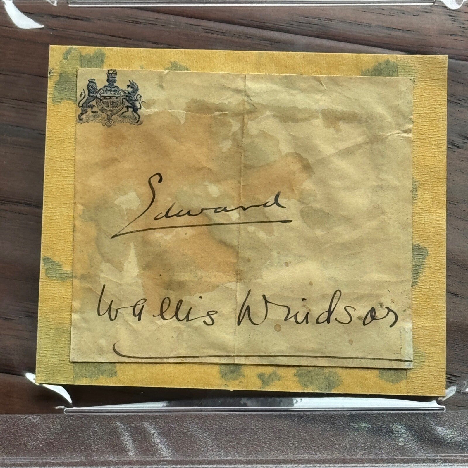 WINDSOR * PSA * Duke & Duchess Autograph BUCKINGHAM PALACE Signed * Edward VIII