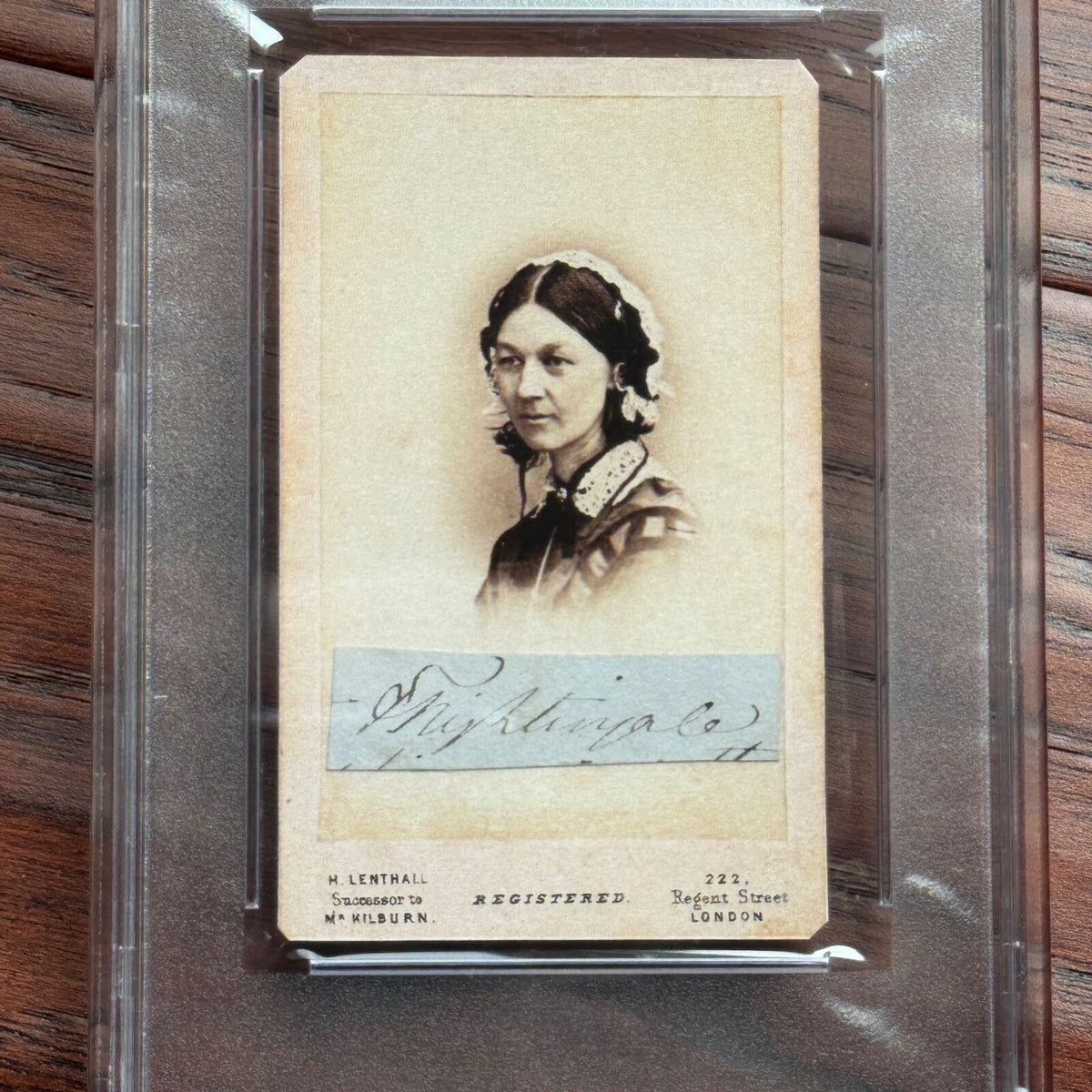 FLORENCE NIGHTINGALE * PSA *  Autograph CDV Cut Signature SIGNED * Nursing