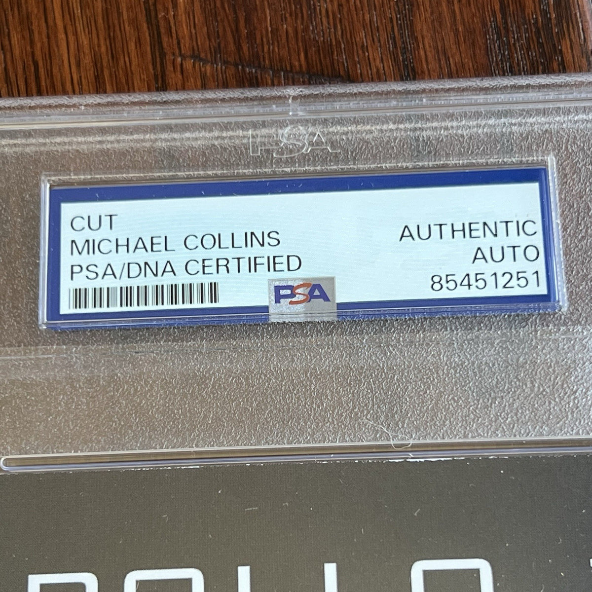 MICHAEL COLLINS * PSA * Signed CUSTOM CARD Unused NGC Label AUTOGRAPH Apollo 11