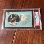 APOLLO 11 * PSA * NASA Blue VIP LAUNCH PASS 1969 Moon Landing Ticket Kennedy KSC