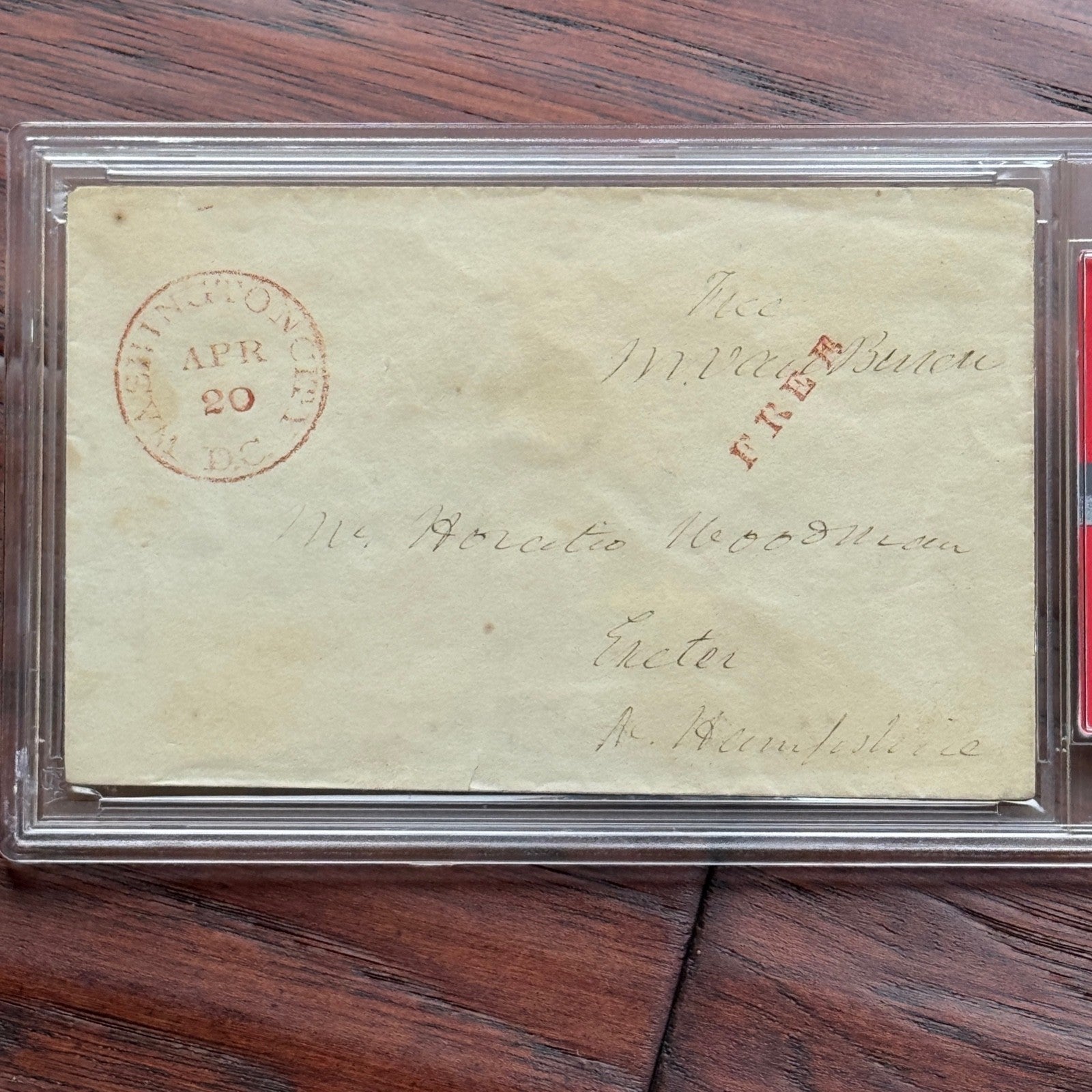 MARTIN VAN BUREN * PSA * Autograph FREE FRANK Envelope Signed * WASHINGTON DC