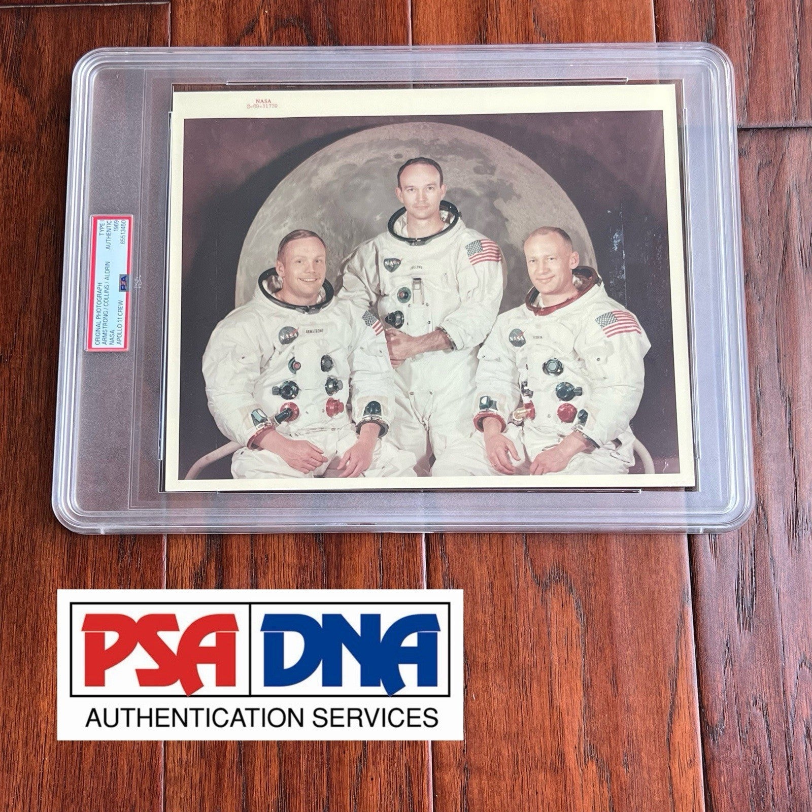 APOLLO 11 CREW * PSA TYPE 1 PHOTOGRAPH * NASA  1969 Neil Armstrong S6931739