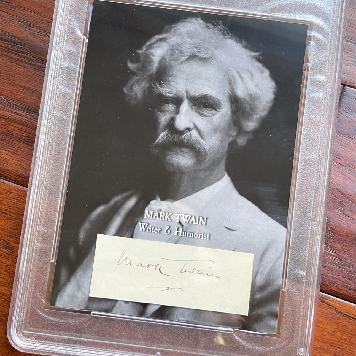 SAMUEL L. CLEMENS * PSA/DNA *  Autograph MARK TWAIN Custom Card SIGNED