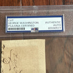 GEORGE WASHINGTON * PSA * Autograph INVALID DISCHARGE Rare Format Signed