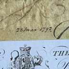KING GEORGE III * PSA/DNA * Autograph CUT SIGNATURE Engraving Signed * England