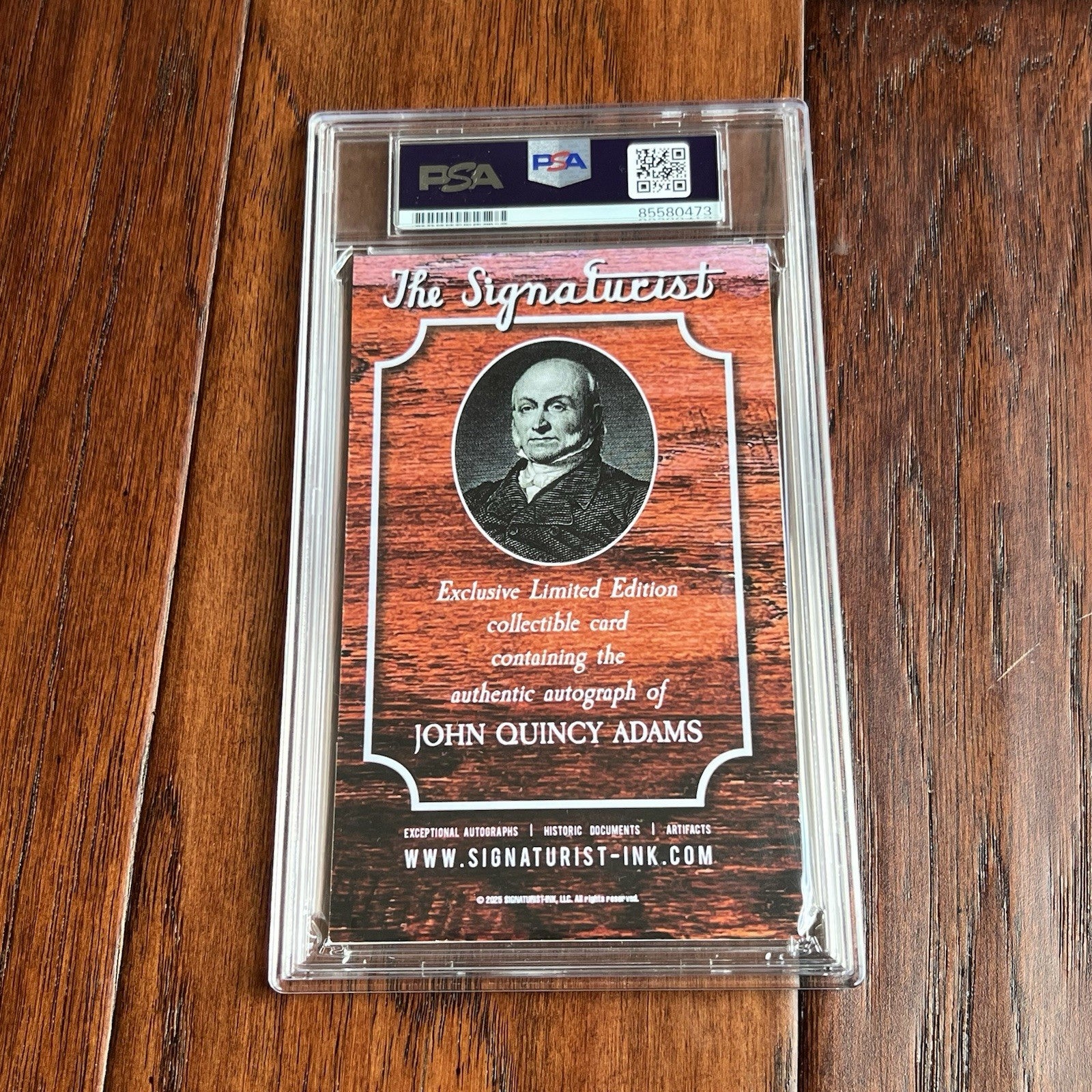 JOHN QUINCY ADAMS * PSA * Autograph Cut Signature Signed President Photo