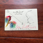 ALFRED HITCHCOCK * JSA Autograph Sketch SIGNED SELF-PORTRAIT Drawing CARICATURE