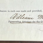 WILLIAM MCKINLEY * PSA/DNA Early Full Signature Autograph Signed As Lawyer Slab