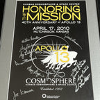 APOLLO 13 * PSA * James Lovell Autograph Signed Alan Bean Poster Kranz Haise