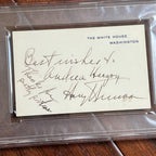 HARRY TRUMAN * PSA * Autograph White House Card AS PRESIDENT Signed Slabbed