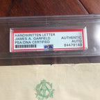 JAMES A. GARFIELD * PSA * Handwritten AUTOGRAPH Letter SIGNED