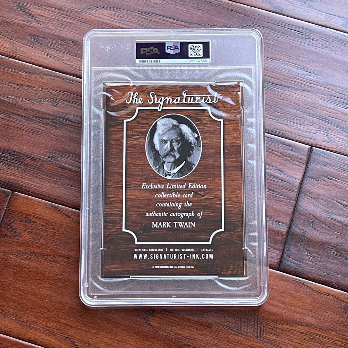 SAMUEL L. CLEMENS * PSA/DNA *  Autograph MARK TWAIN Custom Card SIGNED
