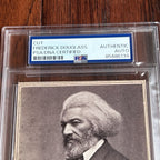 FREDERICK DOUGLASS * PSA * Autograph Cut Signature CUSTOM CARD Signed