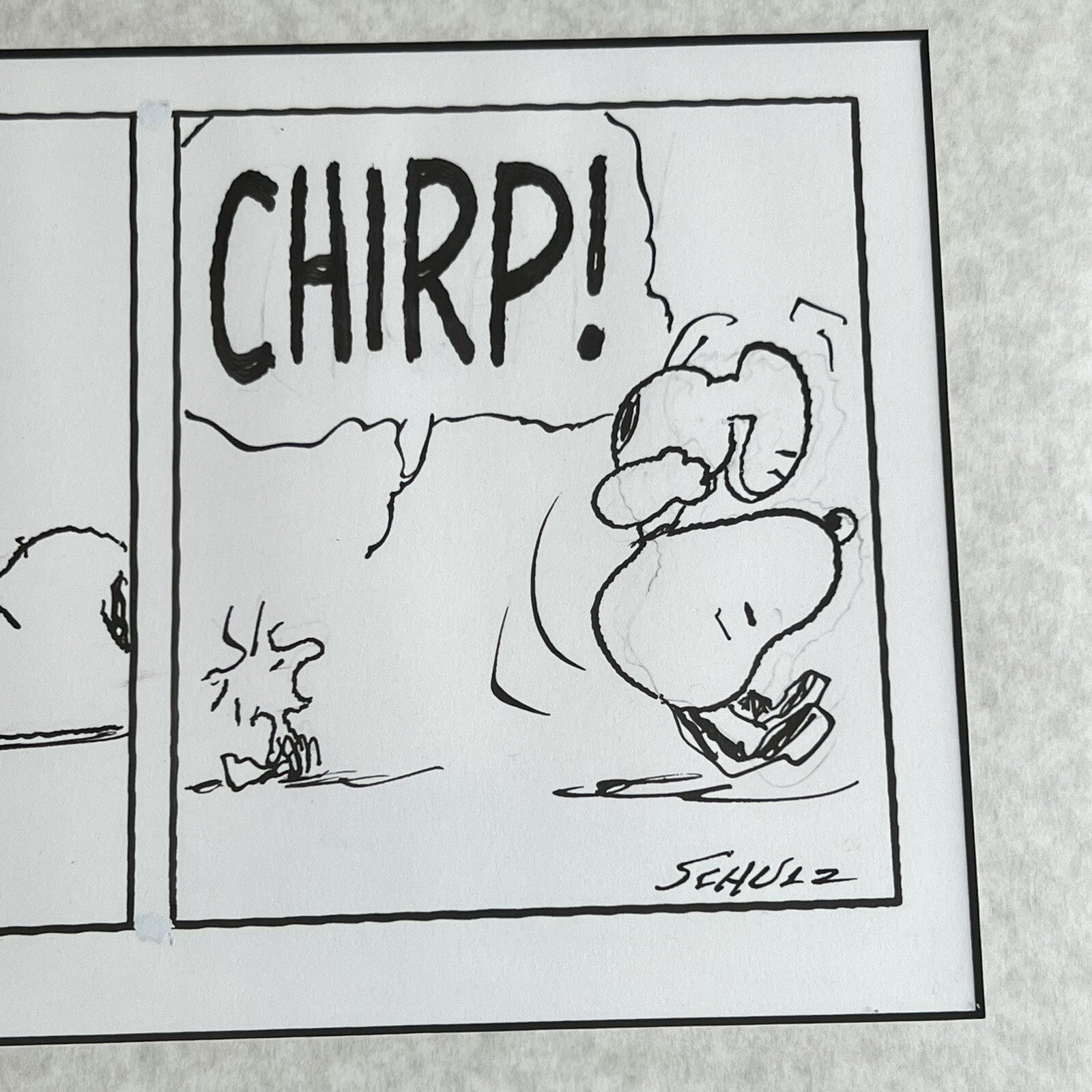 CHARLES SCHULZ * PSA * Original Snoopy Artwork Strip Signed * Autograph Drawing