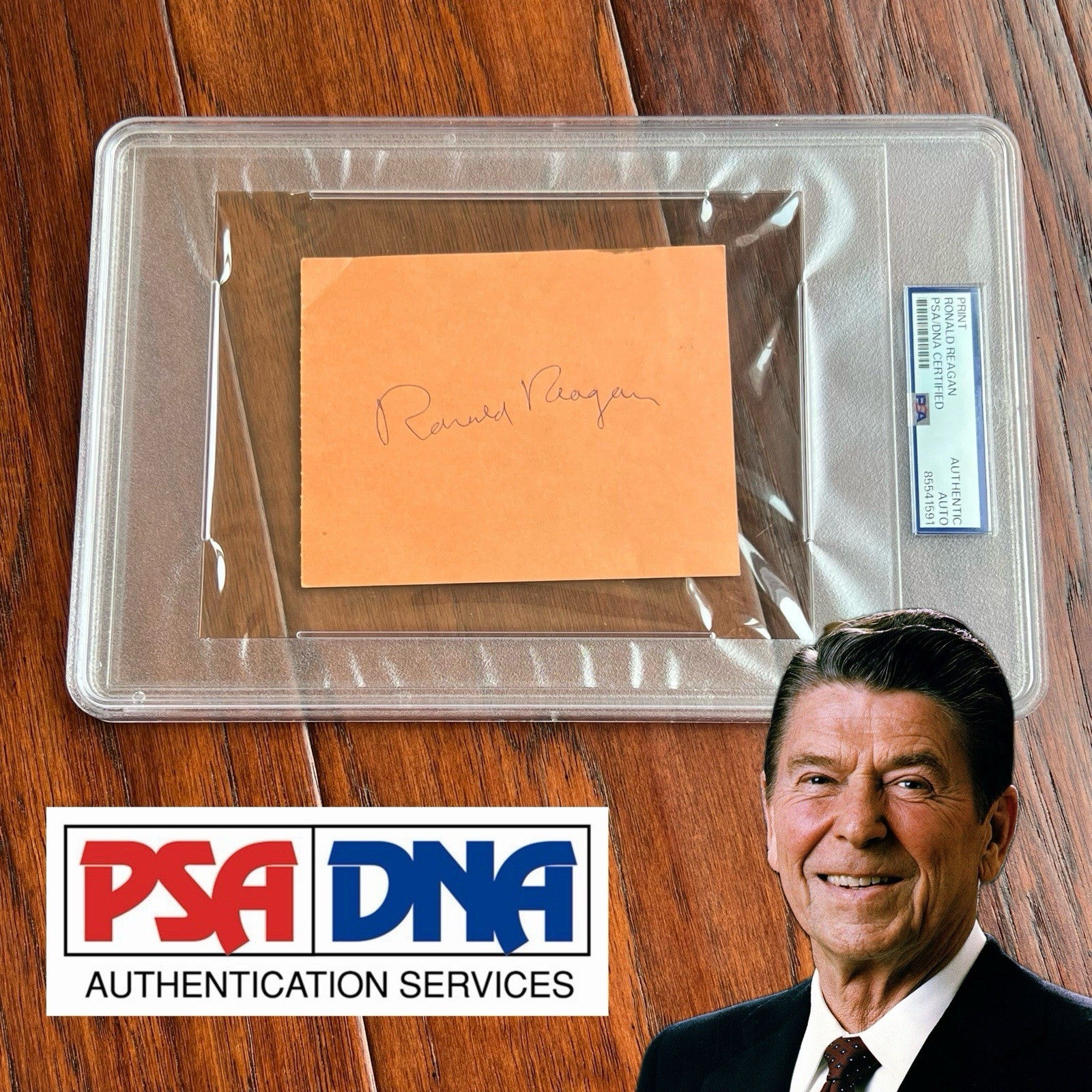 RONALD REAGAN * PSA * Autograph Economic Development Ticket Signed * DISNEYLAND