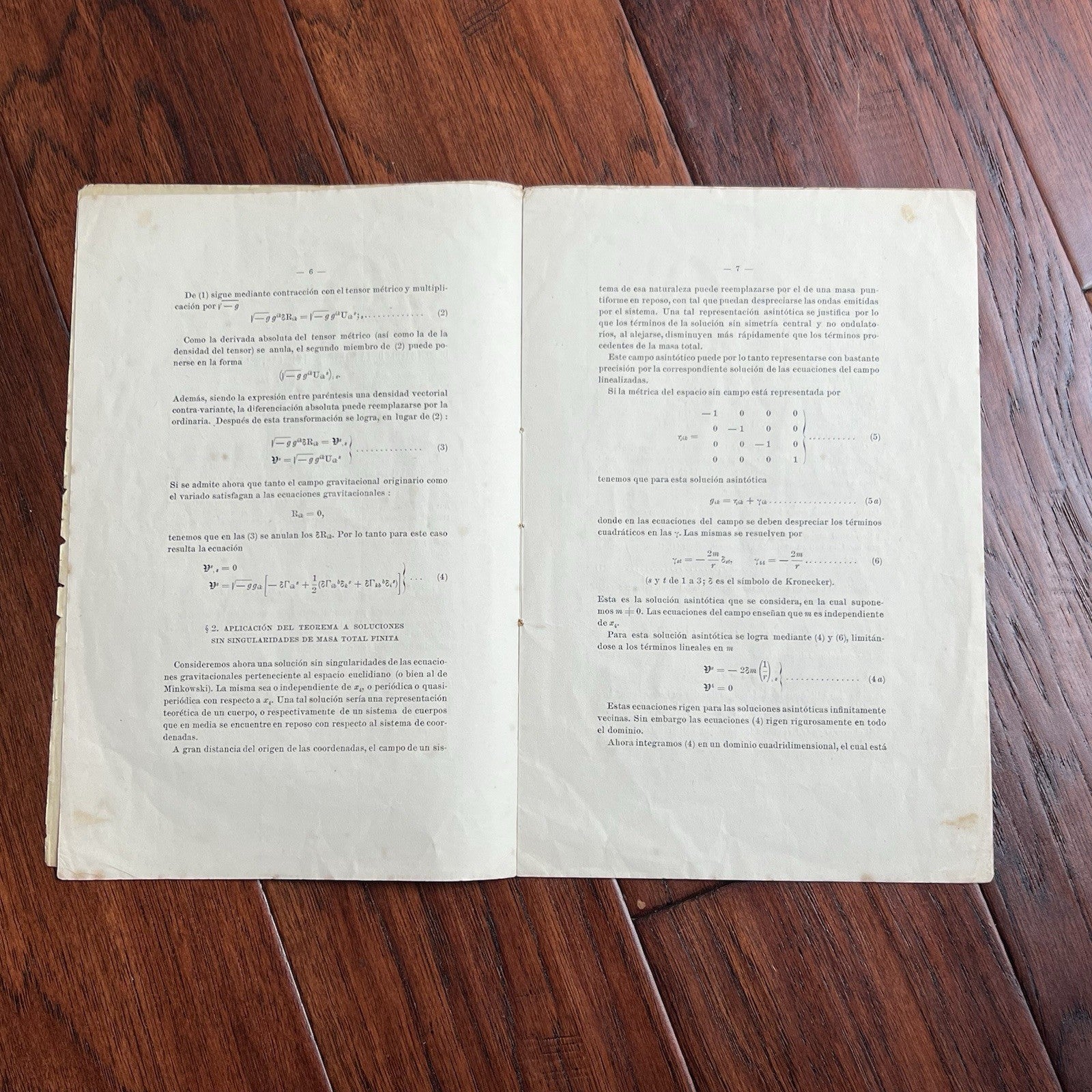 ALBERT EINSTEIN * PSA * Autograph THEORETICAL PHYSICS Signed * Rik = 0 Equation