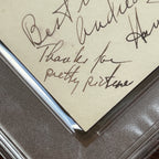 HARRY TRUMAN * PSA * Autograph White House Card AS PRESIDENT Signed Slabbed
