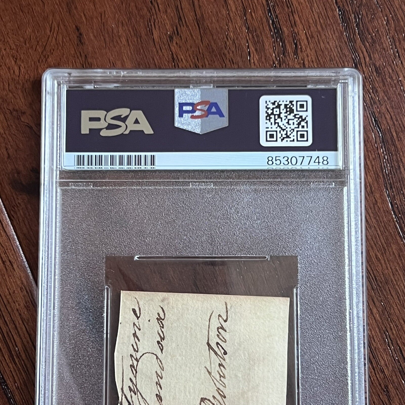 FRANCIS LEWIS * PSA * Autograph Cut Signed * DECLARATION Independence Signer