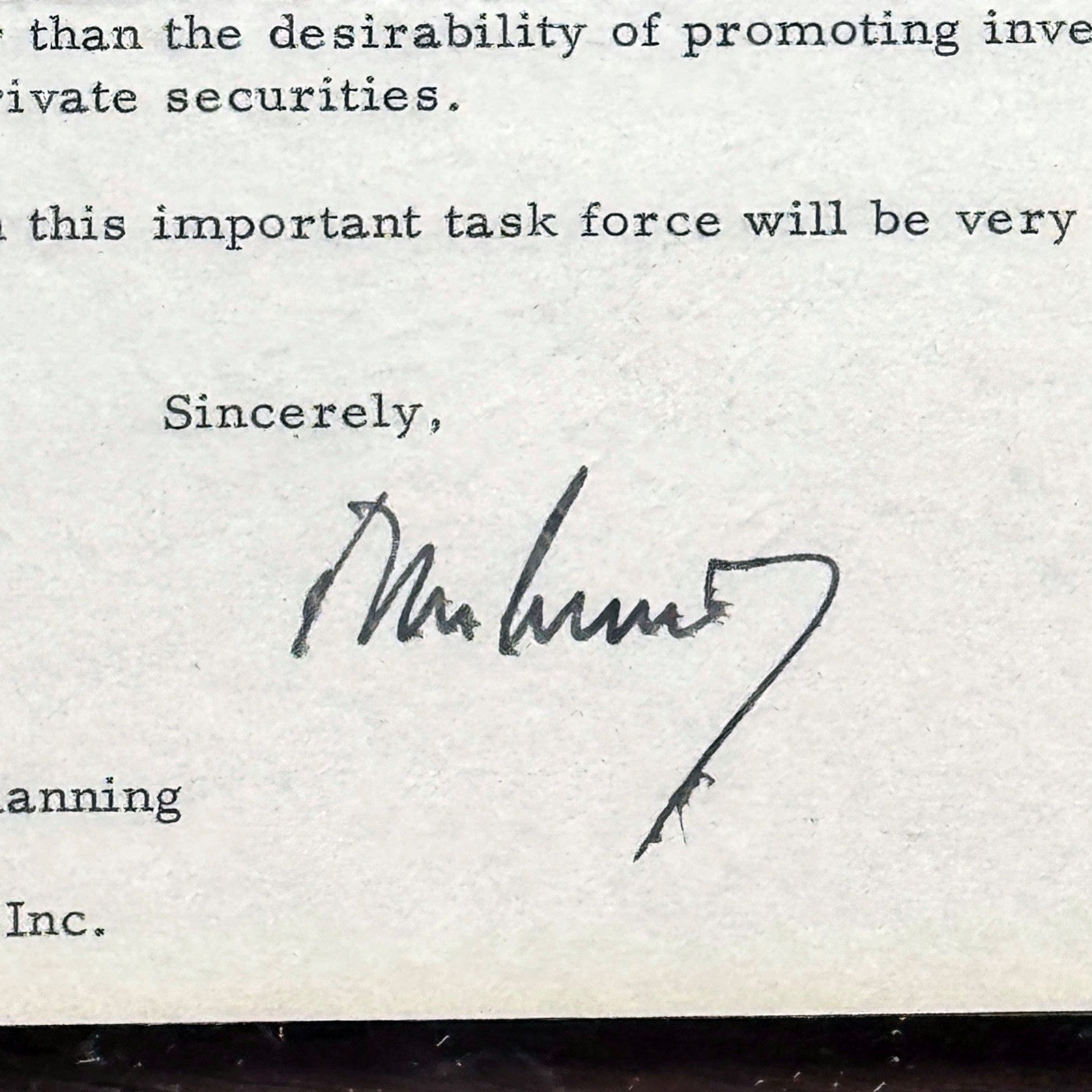 JOHN F. KENNEDY * PSA * Autograph WHITE HOUSE Letter Signed 1 Month Before Death