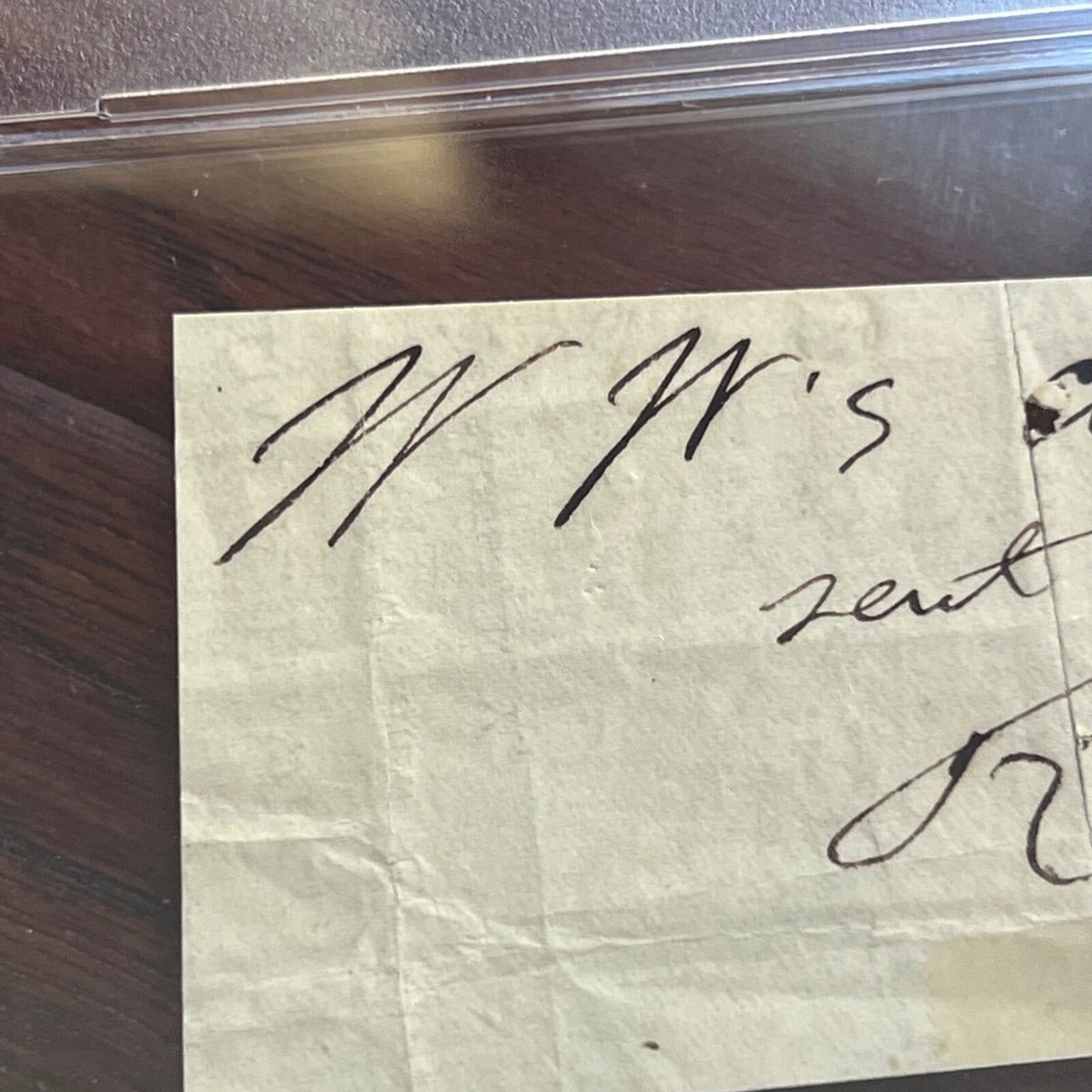 WALT WHITMAN * PSA/DNA * Autograph CUT Signed "WW" * "Leaves of Grass" POET