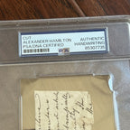 ALEXANDER HAMILTON * PSA * Autograph Handwritten Legal Case Un Signed Writing