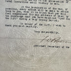 FRANKLIN D. ROOSEVELT * JSA * Autograph Signed Letter for Binoculars Used in WWI