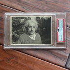 ALBERT EINSTEIN * PSA * Autograph Candid 1950 PHOTOGRAPH Portrait Signed Type 1