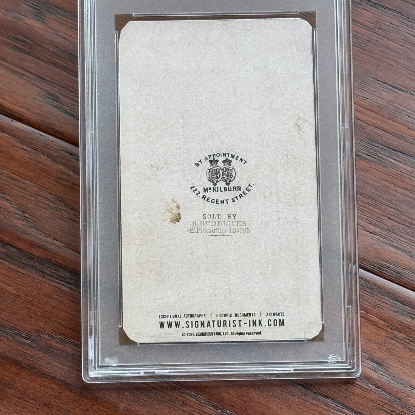 FLORENCE NIGHTINGALE * PSA *  Fine AUTOGRAPH CDV Cut Signature SIGNED * Nurse