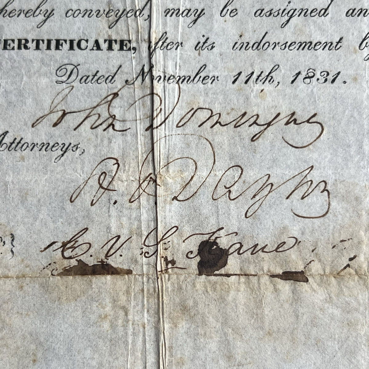 TEXAS COLONIZATION LAND GRANT * John Dominguez Signed Texana 1831 Broadside