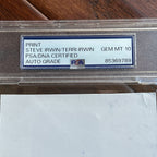 STEVE IRWIN * PSA Graded GEM 10 * Autograph CROCODILE HUNTER Custom Card Signed