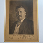 THEODORE ROOSEVELT * PSA/DNA * Autograph Portrait Photo Signed * 1917 Framed
