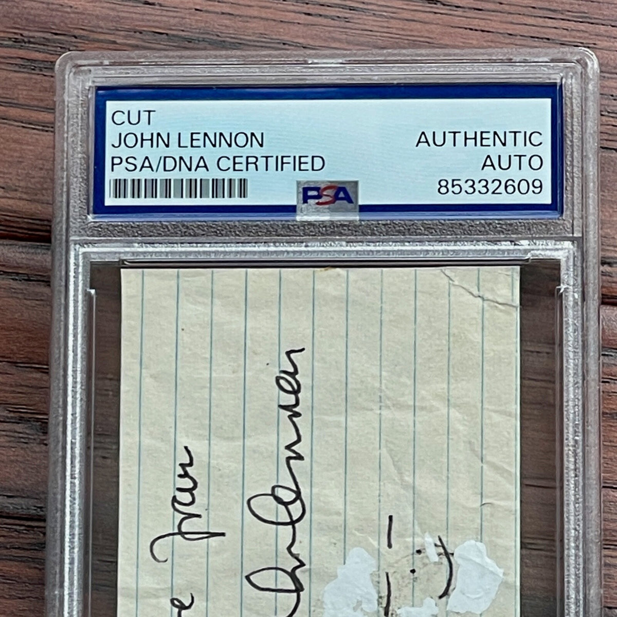 JOHN LENNON * PSA/DNA * Scarce Autograph JOHN + YOKO DOODLES Signed * Beatles