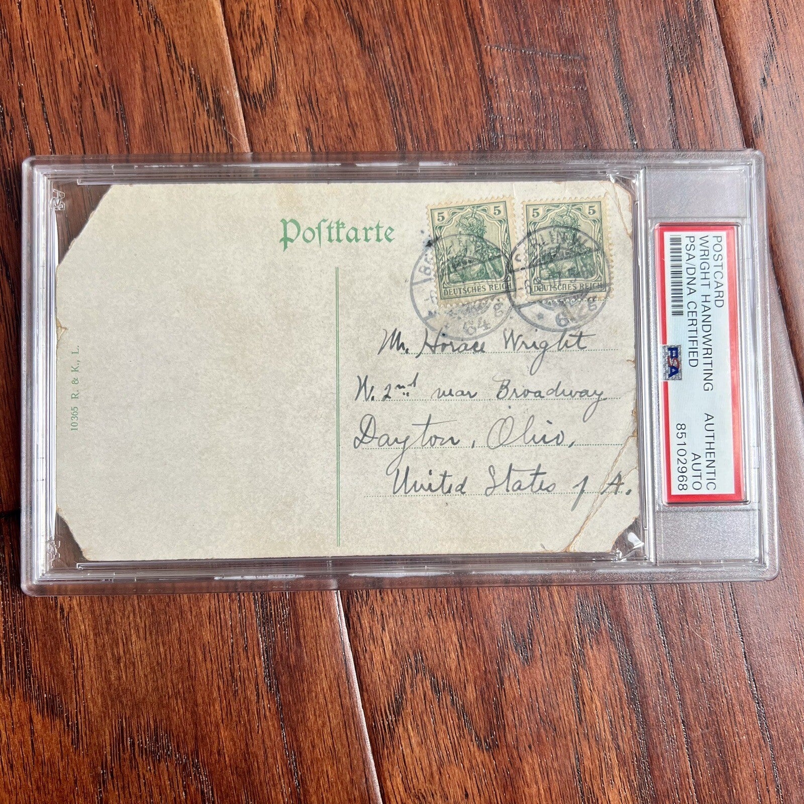 WILBUR WRIGHT * PSA * Handwritten AUTOGRAPH Postcard SIGNED * Wright Brothers