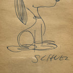 CHARLES M SCHULZ * PSA * Autograph SNOOPY Hand-Drawn Artwork Signed * PEANUTS
